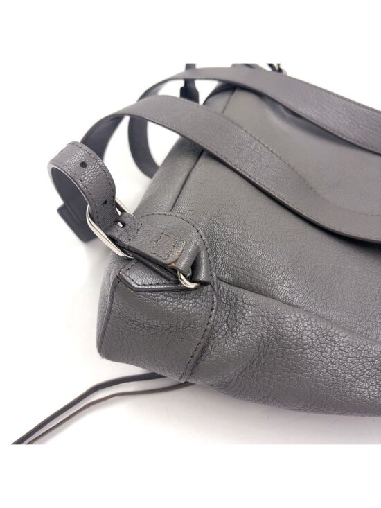 Balenciaga Motocross Leather Gray Backpack Silver main image 9